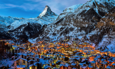 Large zermatt town small